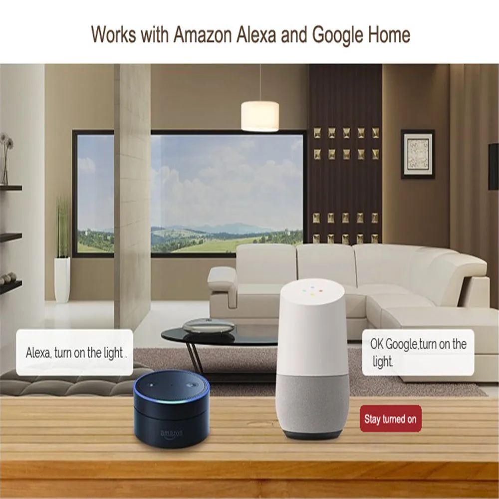 Умный переключатель wifi водонагревателя умный alexa стандарт США смарт
