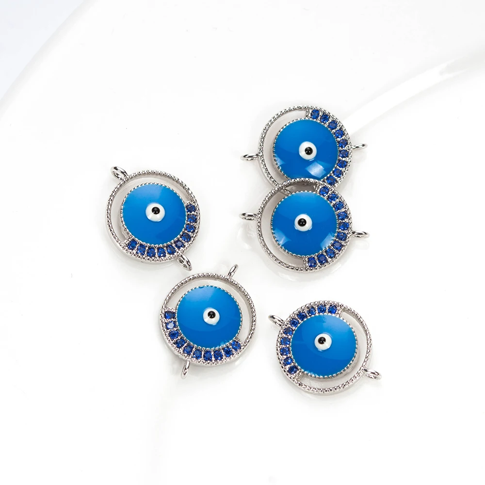 Медные Подвески Lucky Eye от сглаза микро кубический циркон выложенный кулон для