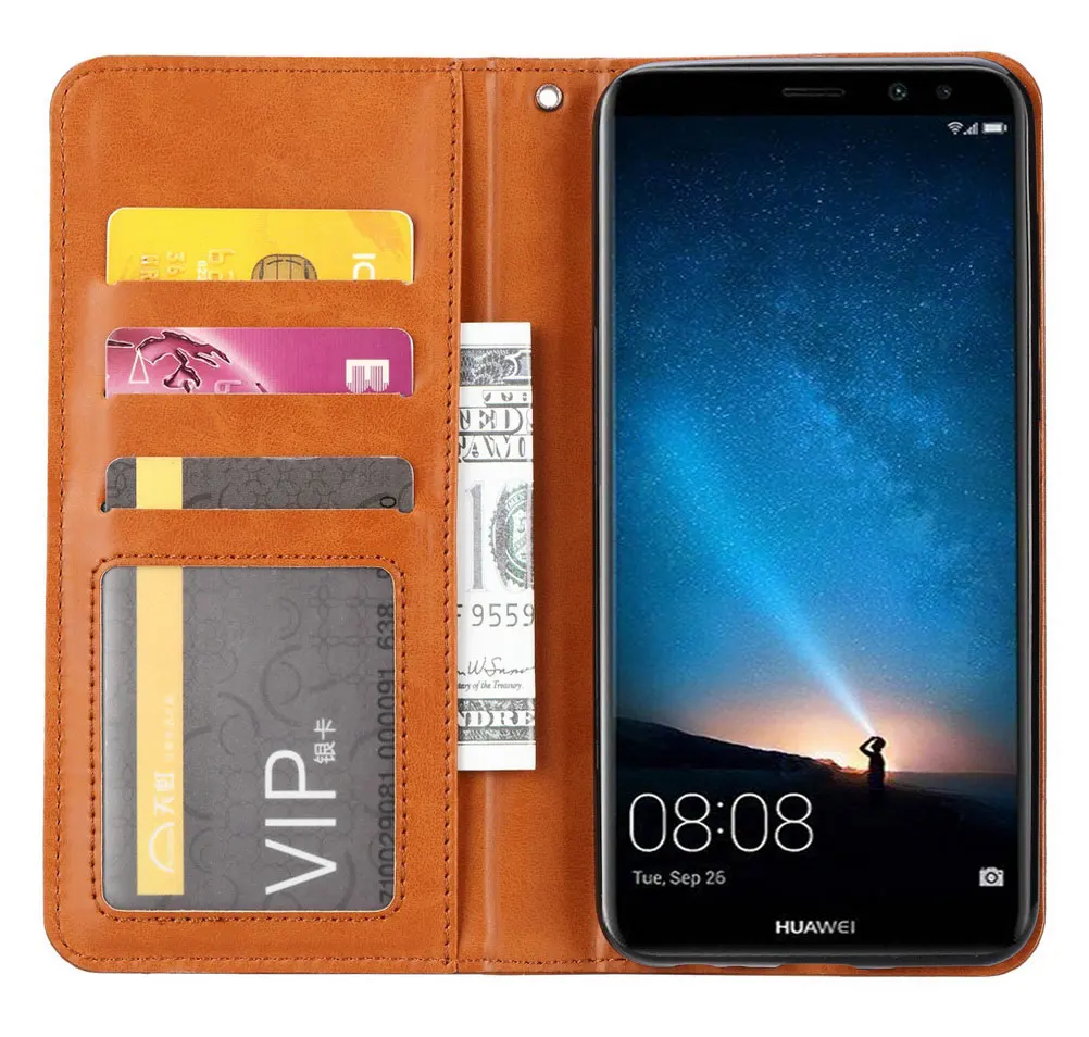 Чехол для телефона с отделением карт Huawei Mate10 Lite Роскошный кошелек Аксессуары
