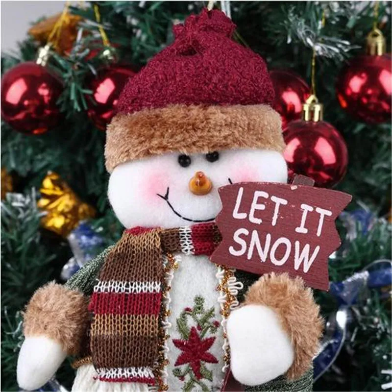 2017 Новая мода 1 шт. Новогодние товары кукла Стены Орнамент милый Санта Клаус