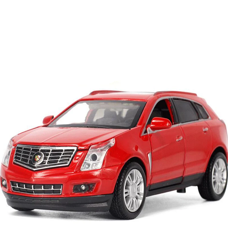 1:32 модель Cadillac SRX сплав литье под давлением игрушечный автомобиль оттягивающий звук и светильник Модель автомобиля детская игрушка подарок