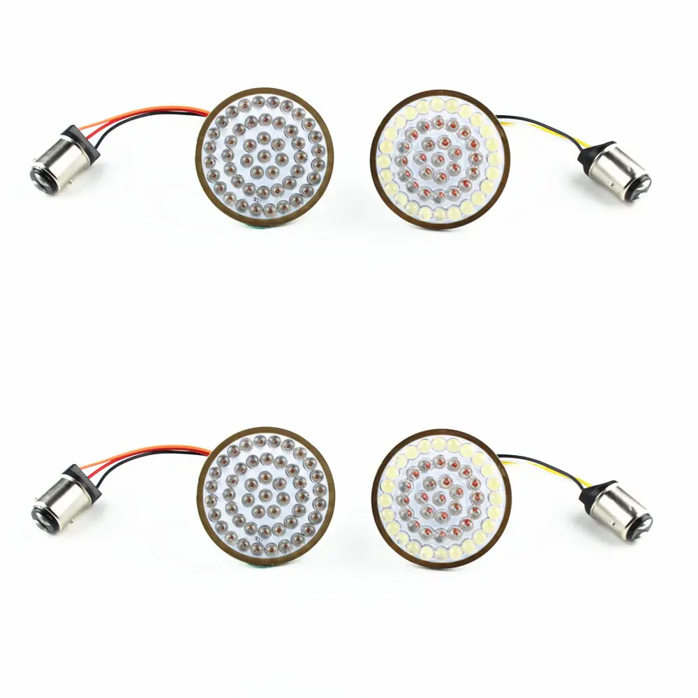 2 &quotLED Сигнал поворота комплект для переднего 1157 и заднего поворотники Softail Sportster