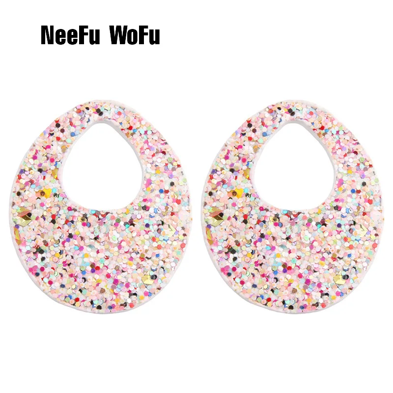 Большие серьги NeeFu WoFu кожаные аксессуары С Рисунком Тигра длинные леопардовые