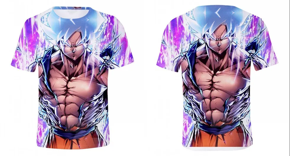 Новинка, футболка Dragon Ball Z, мужская летняя футболка с 3D принтом, супер сайян Сон Гоку, черная Вегета, битва Драконий жемчуг, Повседневная футболка, топы, футболки