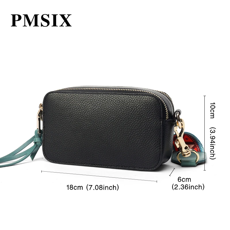 PMSIX женские сумки через плечо с широким ремешком женская сумка-мессенджер