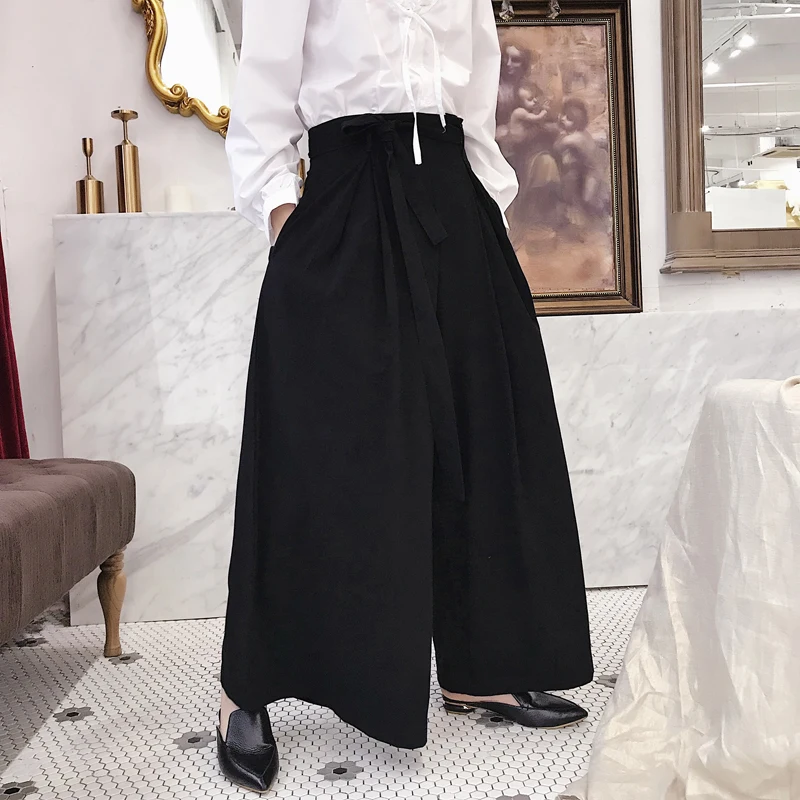 S ~ 5XL! Мужские черные брюки с широкими штанинами по индивидуальному заказу