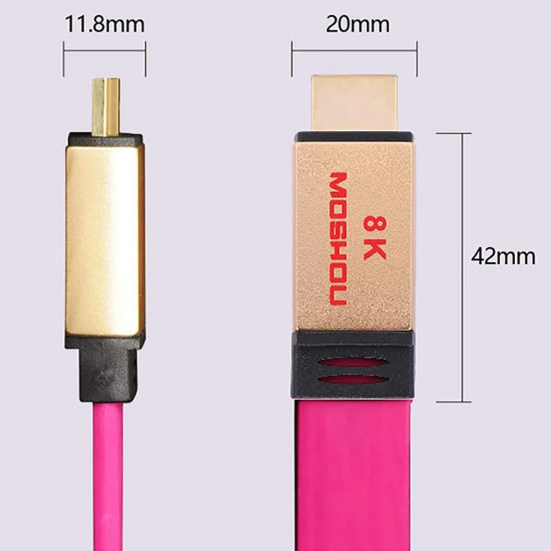 Кабели HDMI UHD HDR 48Gbs 4K @ 60 Гц 8K 120 аудио и видео кабели MOSHOU 2 1 шнур|Кабели VGA| |