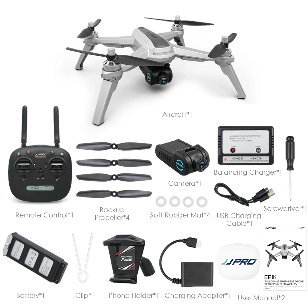 JJRC JJPRO X5 5G WiFi FPV Профессиональный радиоуправляемый бесщеточный GPS