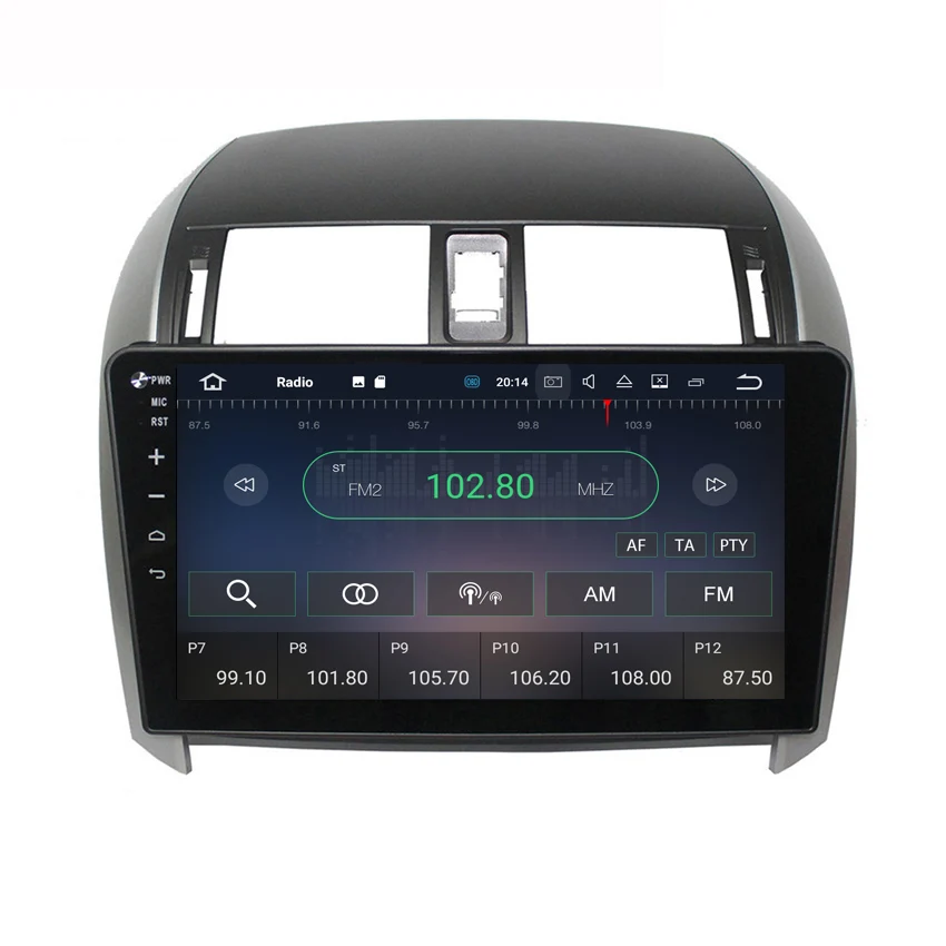 Liislee 2 din Android для автомобиль Toyota Corolla навигации gps большой экран Авто Радио стерео Мультимедиа плеер Bluetooth