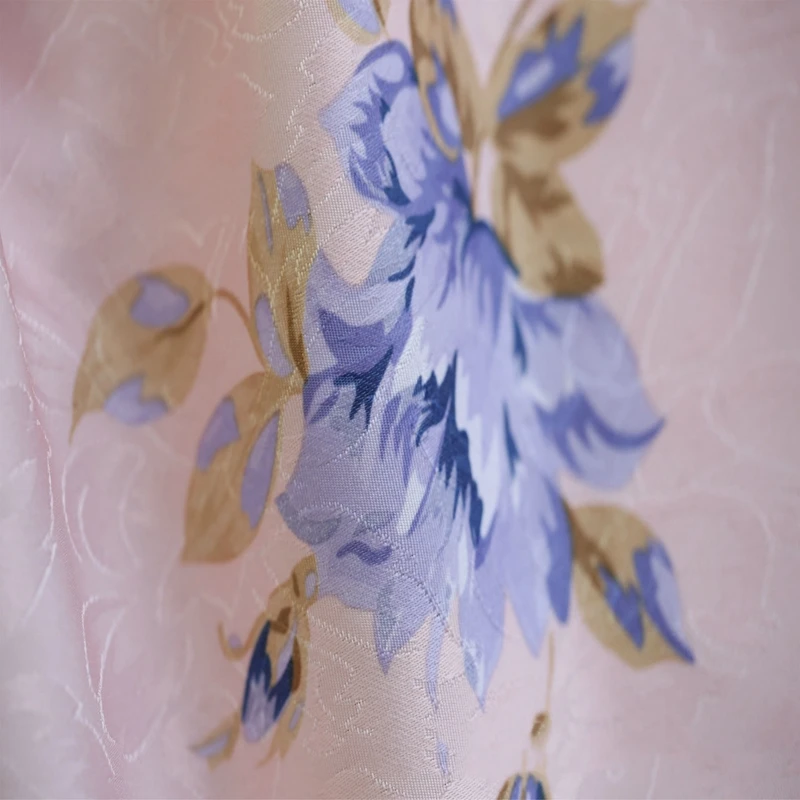 Розовая роза цветочный принт занавески для окон гостиной пасторальная