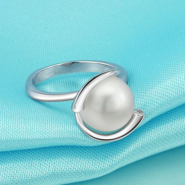 Гарантия 925 серебро с жемчугом мода ну вечеринку ювелирные изделия леди