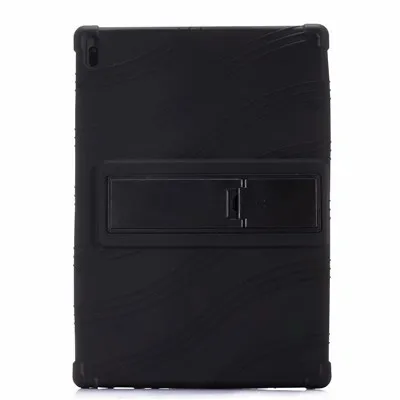 black Мягкий чехол для lenovo TAB 4 10 TB-X304F TB-X304N TB-X304L силиконовая подставка чехол для lenovo Tab 4 10 Plus TB-X704L TB-X704F/N - Цвет: black