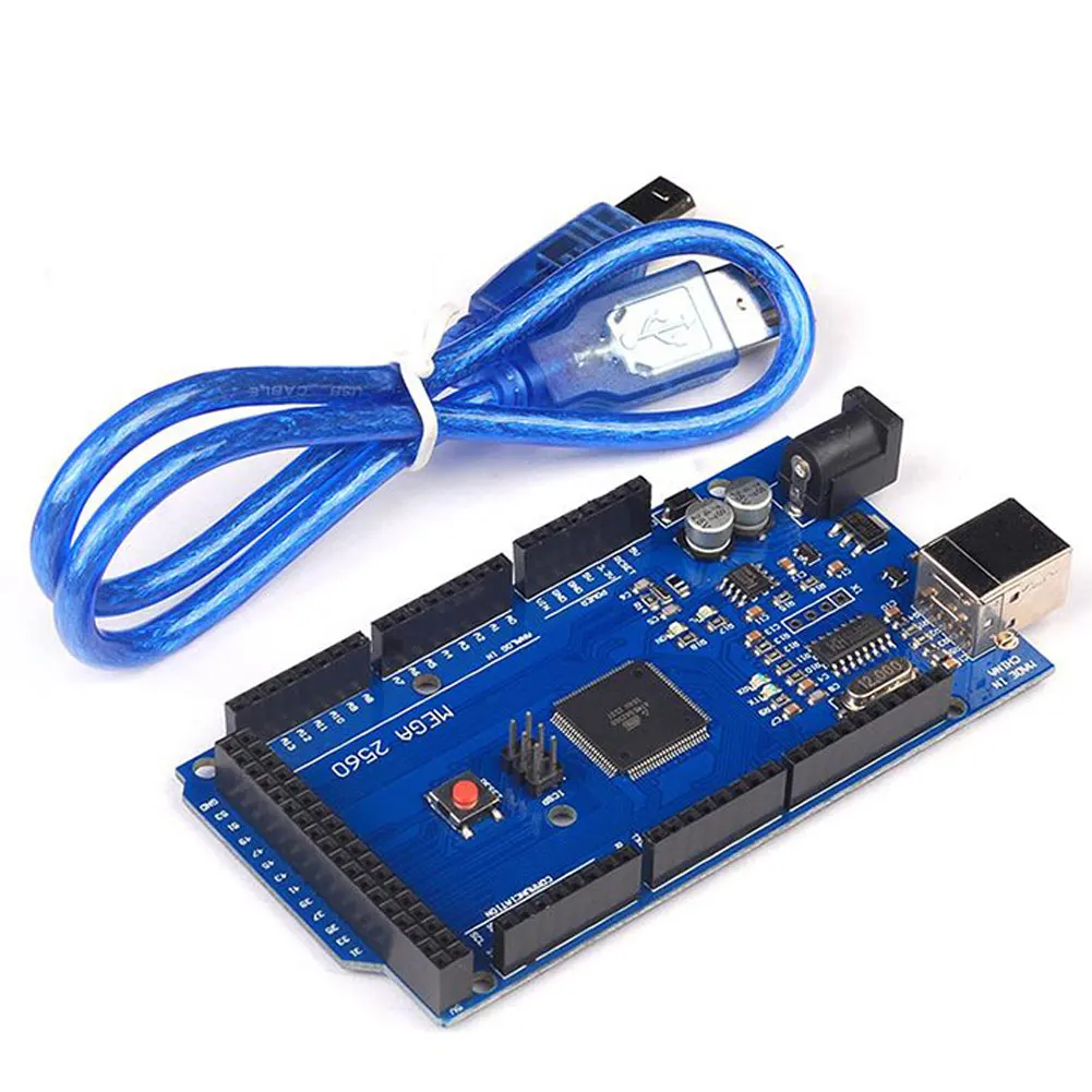 

Hot Sale MEGA 2560 R3 Development Board CH340G ATMEGA 2560 Kit with USB Cable For Arduinos