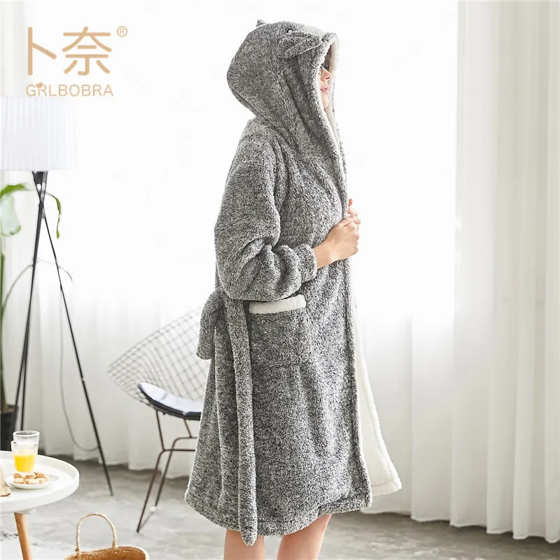 Женские халаты банные из кораллового флиса женское кимоно домашняя одежда для