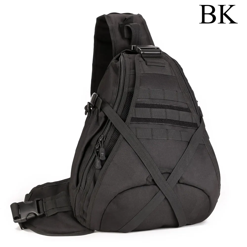 BK SINAIRSOFT 14-дюймовый ноутбук рюкзак мужской военный тактический рюкзак военный охота спортивная сумка водонепроницаемый 900D Нейлон рыбалки LY0080 - Цвет: BK