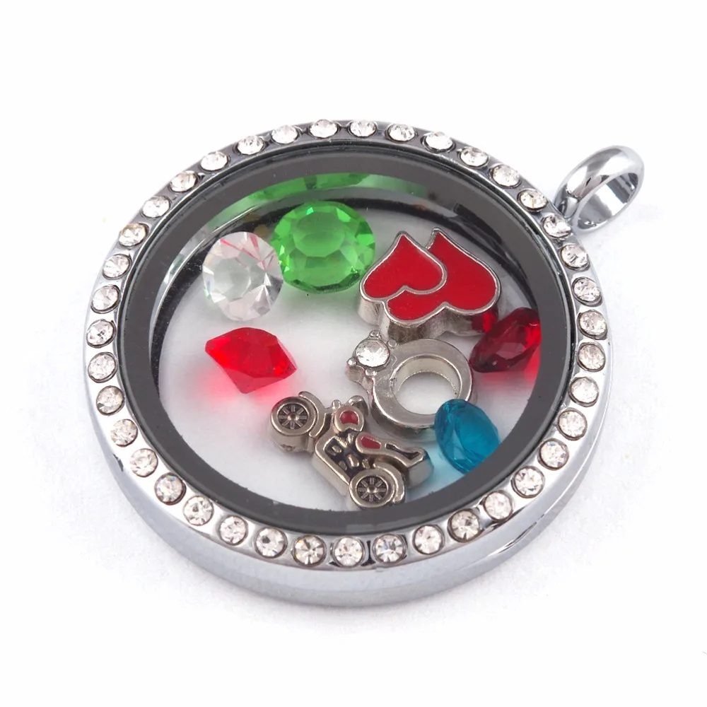 Горячие продать Двойное сердце модные плавающие прелести День Святого Валентина