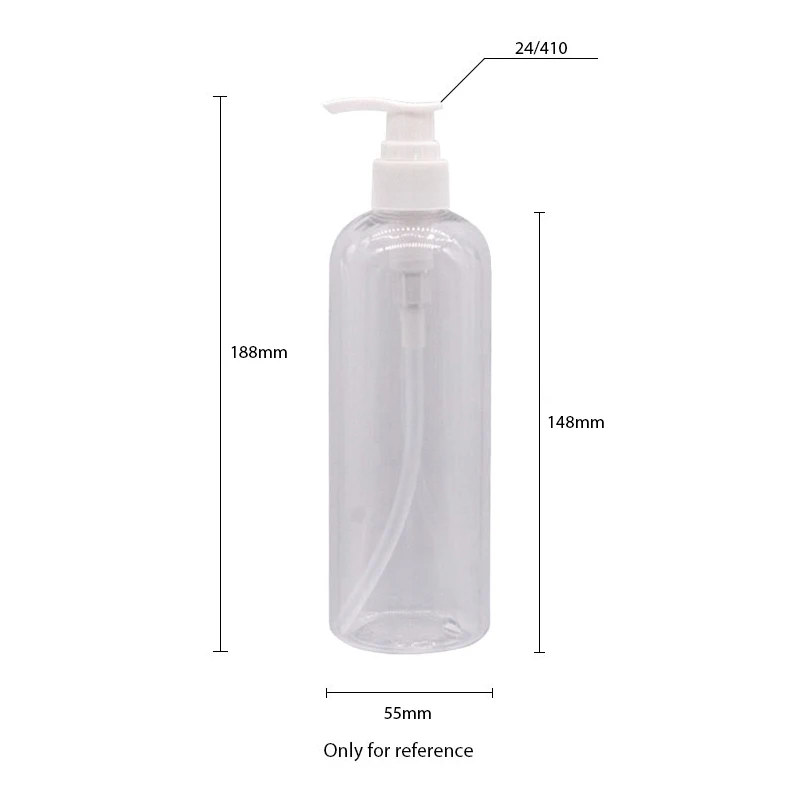 Empty Plastic Lotion Pump Bottles Black Gray Cosmetic Container With Liquid Soap Dispenser Shampoo Refillable Bottles 300ML
