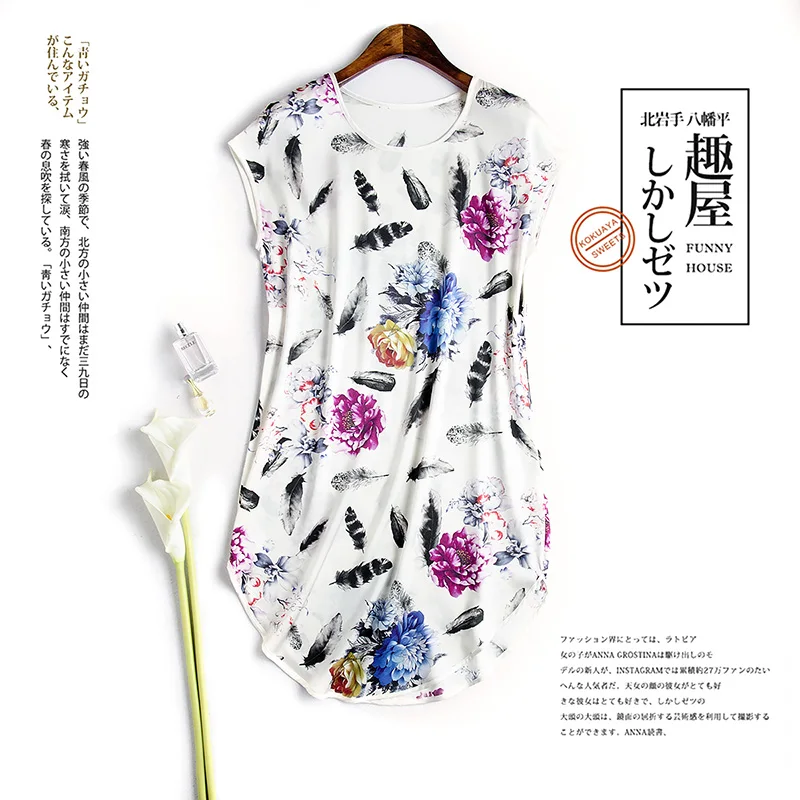 Шелк тутового шелкопряда женские платья с принтом чистый шелк Cheongsam свободное платье
