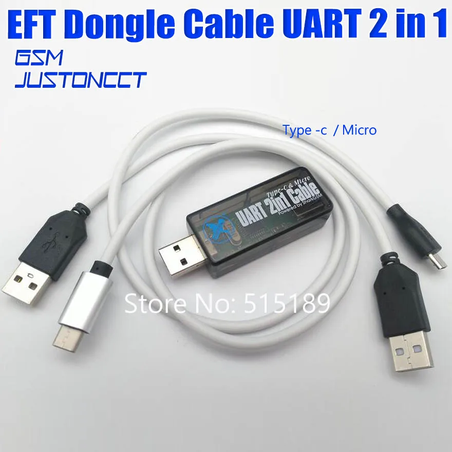 Новейший UART 2в1 кабель type-C Micro для EFT dongle/Chimera dongle/octoplus FRP dongle