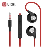 sport earphones with mic uiisii u1 running earbuds with volume control ear hook 3 5mm for iphone xiaomi mobile phone sports