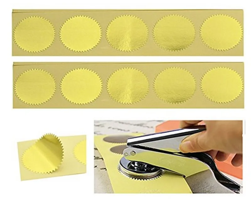 100 шт серебряных старинных тисненых штампов запечатывания пустой сертификат