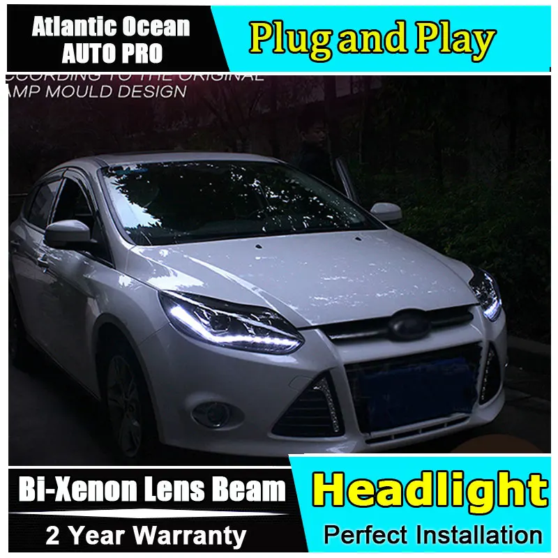 Автомобильный Стайлинг светодиодный налобный фонарь для Ford Focus 3 головной