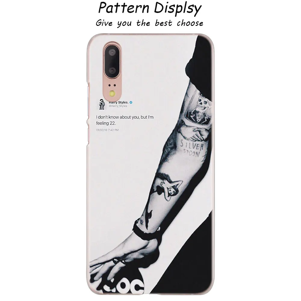 02 MLLSE One Direction в виде татуировки Harry Styles», Прозрачный чехол для huawei P30 P20 P10 P9 P8 Lite P30 P20 мини-видеокамера-регистратор с креплением к P Smart плюс - Цвет: 02