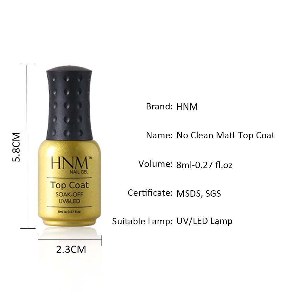 HNM Multi Uso гель для ногтей 8 мл верхнее покрытие Fosco Embeber Off UV праймер прозрачный кларо
