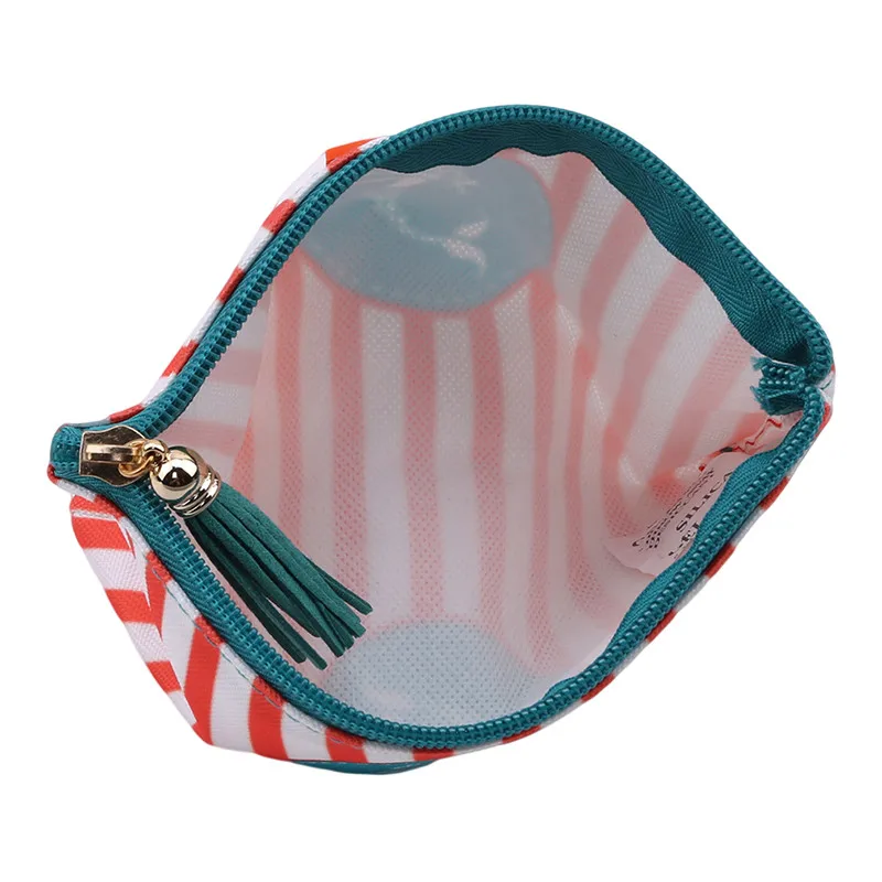 2019 простой кошелек в полоску с нулевым принтом детский клатч Женский на молнии
