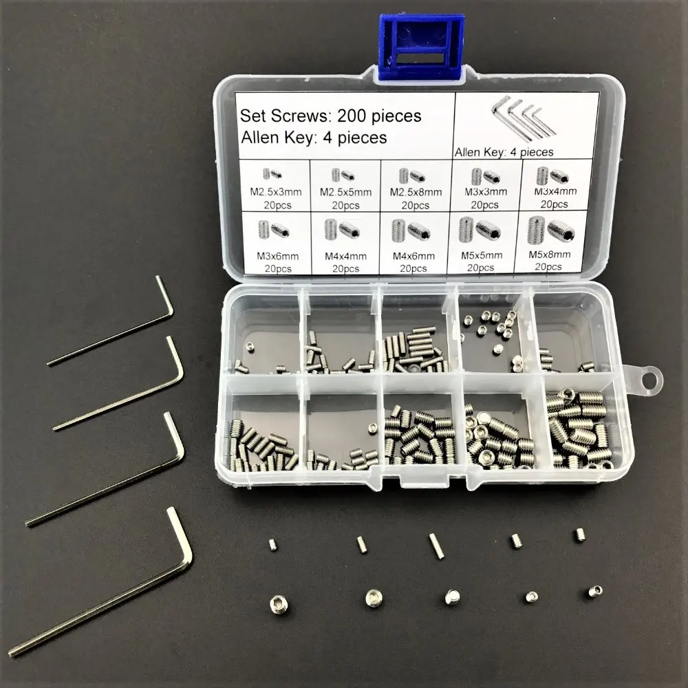 Набор шестигранных гаечных ключей из нержавеющей стали 200 шт. | Обустройство дома