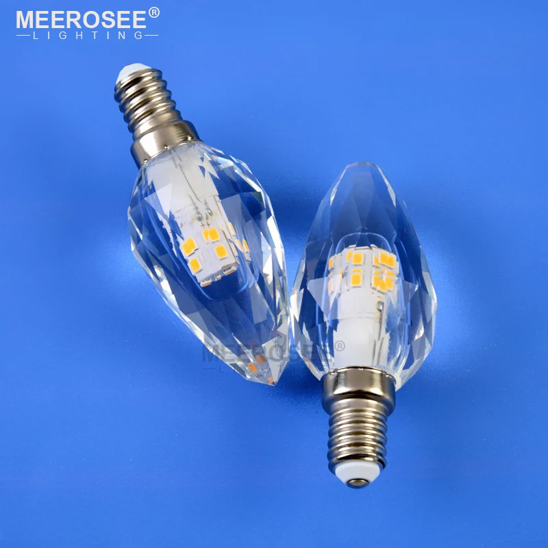Светодиодные лампы кристалла 3 W 220 V/110 V водить свечки Хрустальная светодиодной