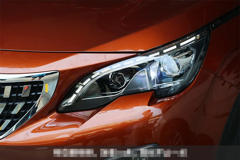 Высокое качество набор для автостайлинга для peugeot 3008 фары, светодиодные фары DRL Объектив двойной луч HID ксеноновые автомобильные аксессуары