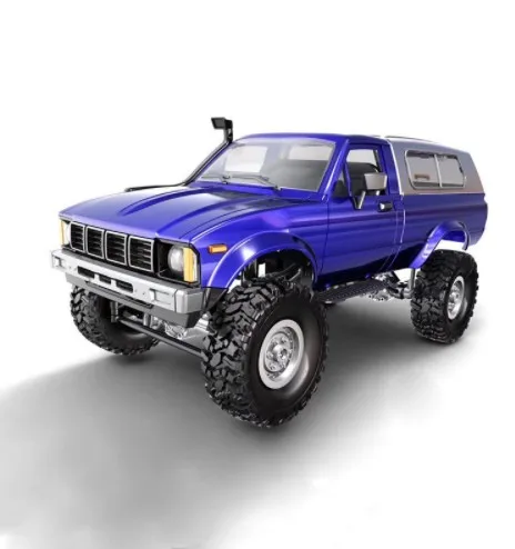 blue WPL C24 Радиоуправляемая машина с дистанционным управлением 2,4G RC Гусеничный внедорожный автомобиль багги движущаяся машина 1:16 4WD детские машинки на батарейках RTR подарки - Цвет: blue