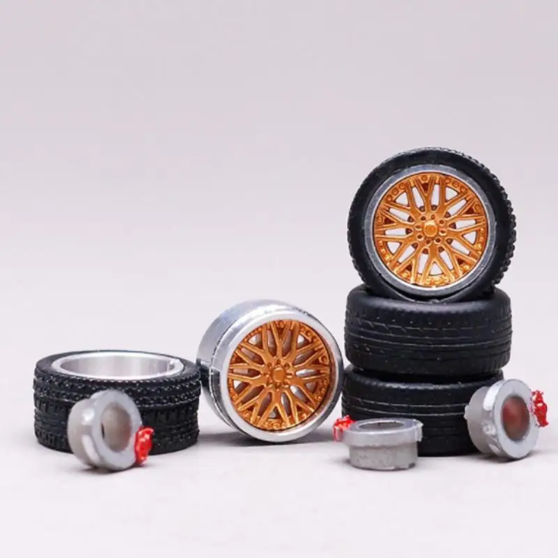 4 шт. моделирование резиновых колес колесо Игрушечная модель DIY RC ЗАПАСНЫЕ ЧАСТИ