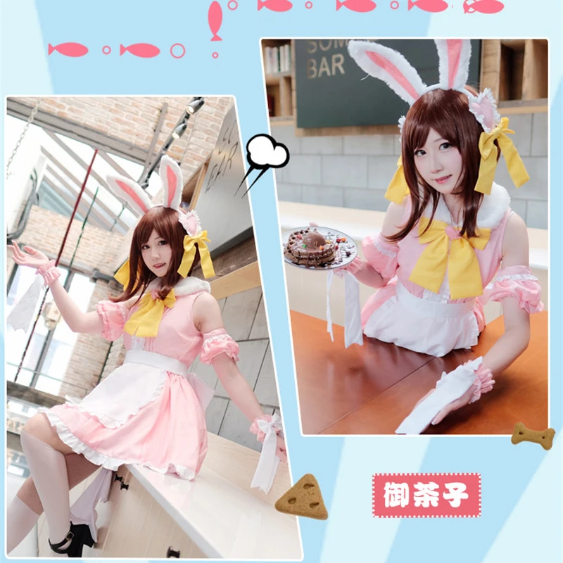 Boku No Hero Academia Himiko Toga Лолита платья маскарадный костюм мой герой Academia Asui Tsuyu Ochaco Uraraka юбка горничной парики волосы