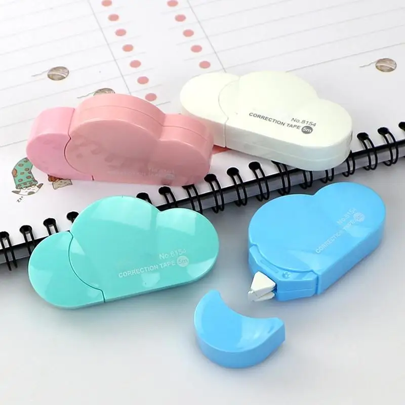 Случайный цвет милые Kawaii облако мини маленькая Корректирующая лента корейские Сладкие Канцелярские товары новинка офисные детские школьные принадлежности для детей