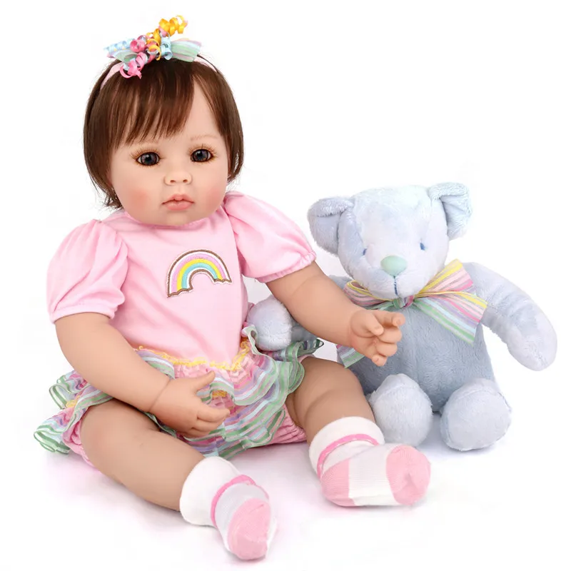 

50 cm 20 Inches silicone Reborn baby Collection Toddler Dolls For Babies Playmate Toys Accompany Sleeping Toys Juguetes