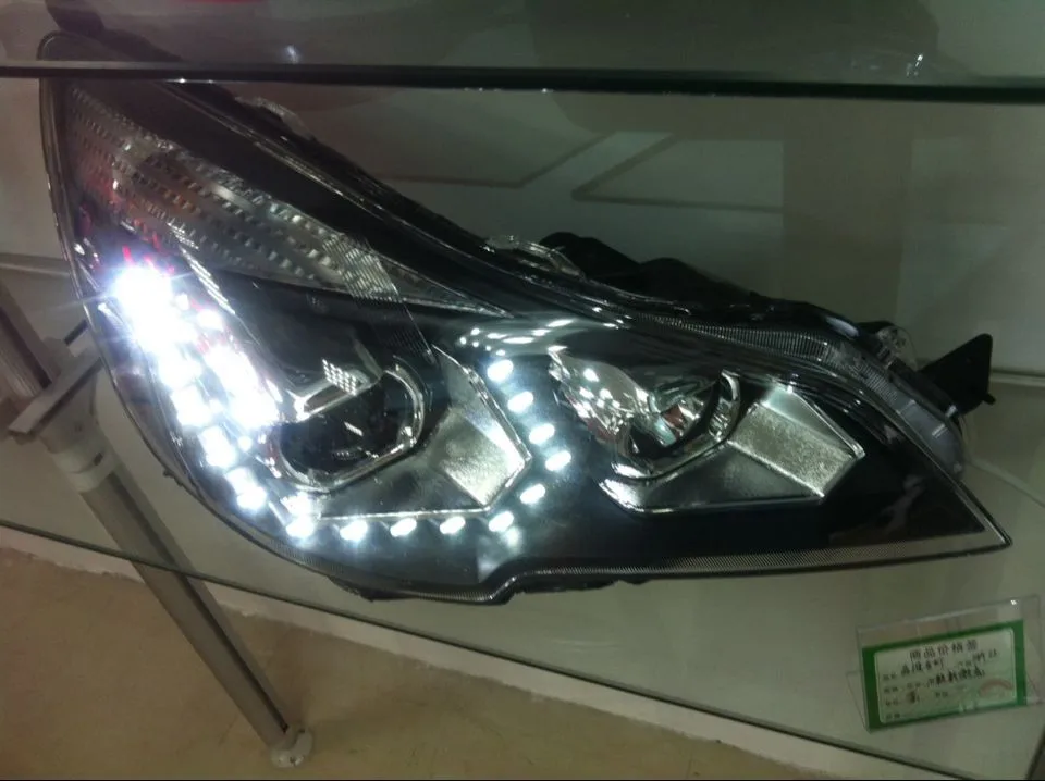 Фары для стайлинга автомобилей Для Sabaru Outback Legacy фары 2010 ~ 2015 ходовых огней Bi Xenon Beam