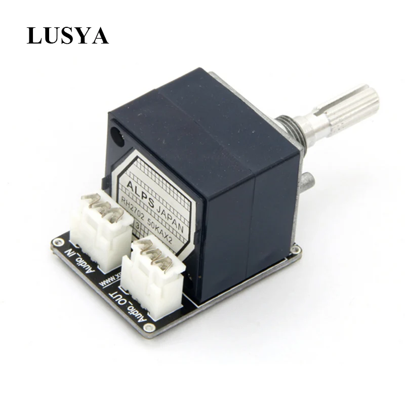 Lusya ALPS 27 двойной потенциометр A50K X 2 с круглой ручкой из нержавеющей стали для Hi-Fi