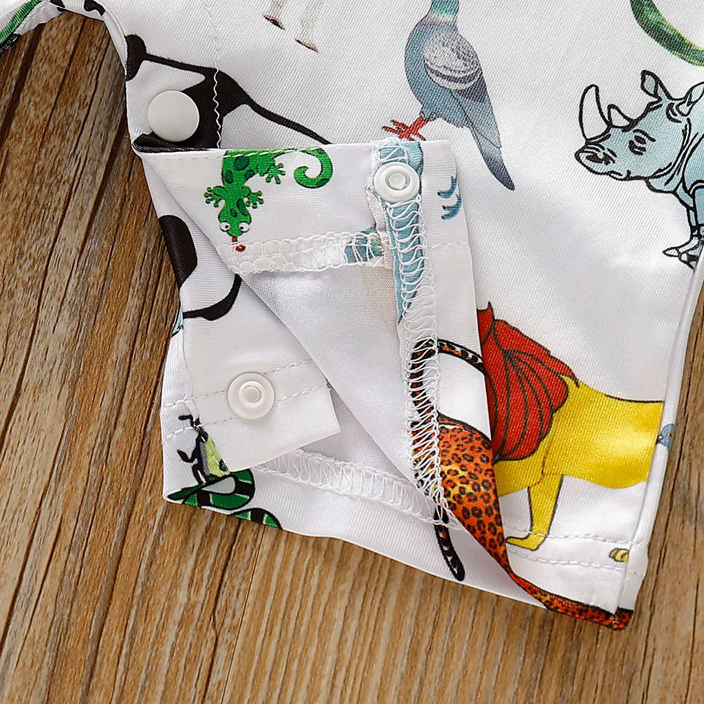 Одежда для маленьких девочек детская одежда унисекс с короткими рукавами и