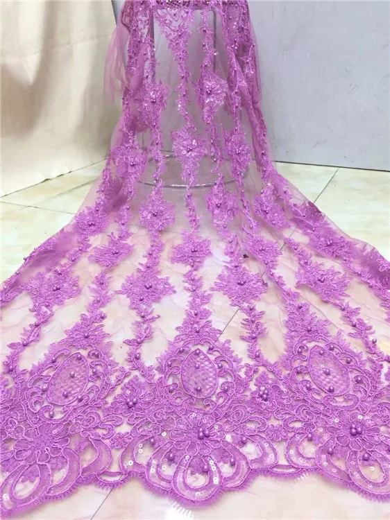 Luxury african beads lace high quality french guipure fabric blue new arrival sequins for party dress pfd | Дом и сад
