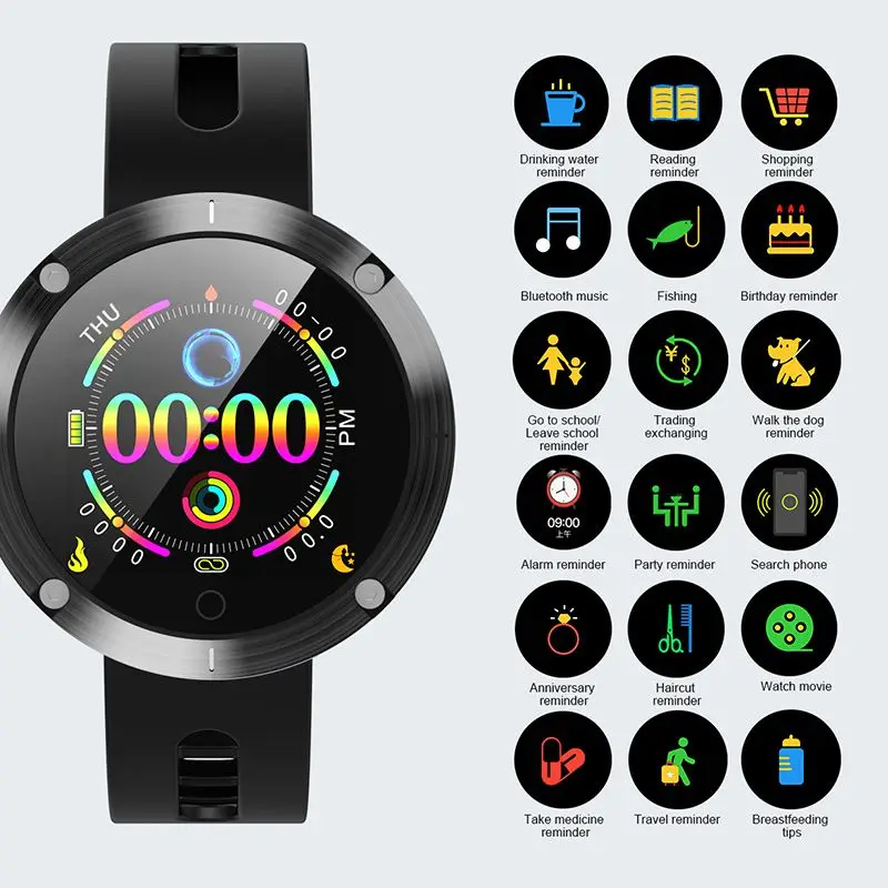 Smart Watch SALFRESA DM58PLUS Male Female Bluetooth Sports Wristband Waterproof Pedometer Outdoor Heart Rate Monitoring | Электроника