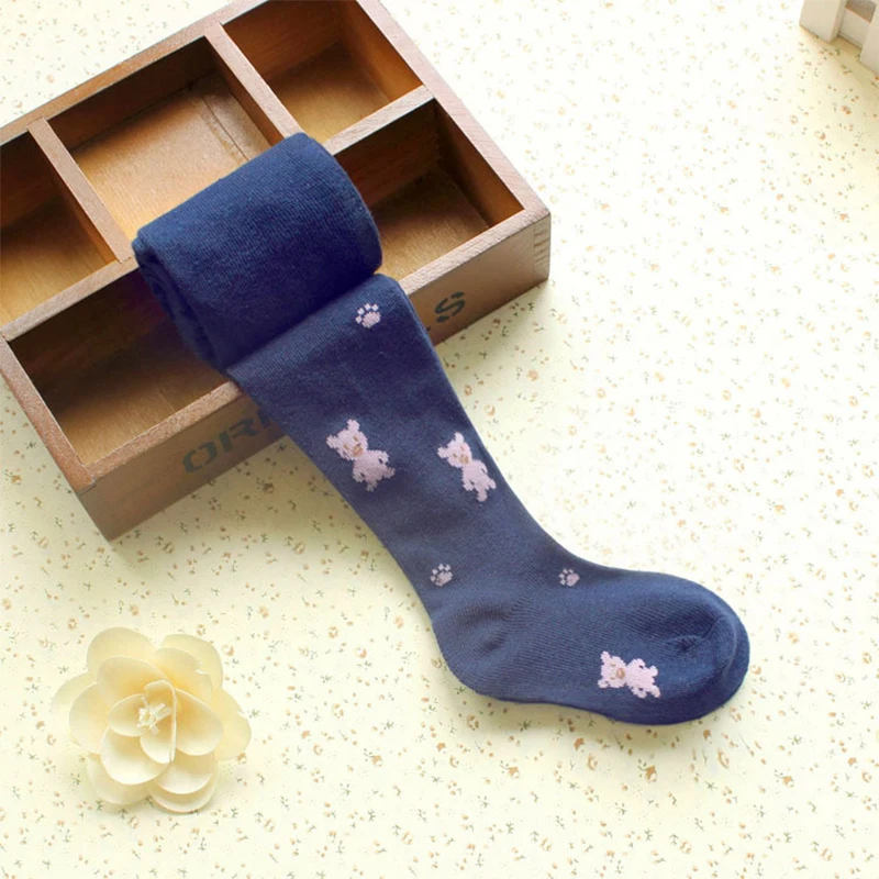 Колготки с рисунком медведя для малышей Детские 6 видов цветов высокое качество