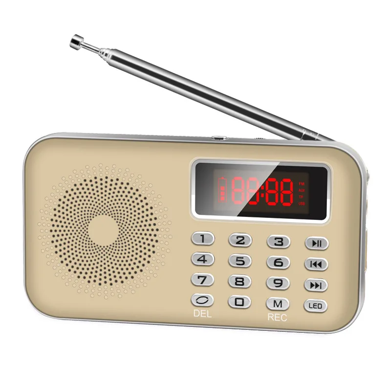 Y 619 мини FM радио dab radyo динамик USB Перезаряжаемый музыкальный плеер Поддержка TF/SD