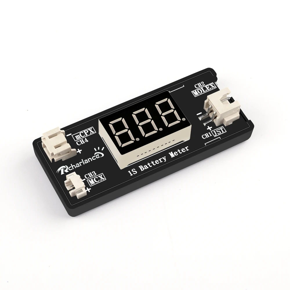 1 S LiPo батарея анализатор напряжения тестер для RC Дрон Квадрокоптер с JST MCX PH 2 0 и Micro