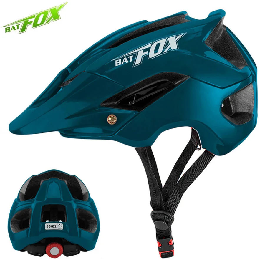 BATFOX велосипедный шлем MTB дорожный Safty Protction интегрально-Формованный Сверхлегкий дышащий велосипедный шлем для взрослых мужчин и женщин - Цвет: 5002-DarkGreen