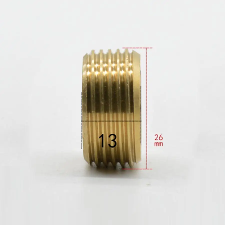 

3/4" BSP Male Pipe Hex Socket Brass End Cap Plug Fitting Coupler Connector Water Gas Oil