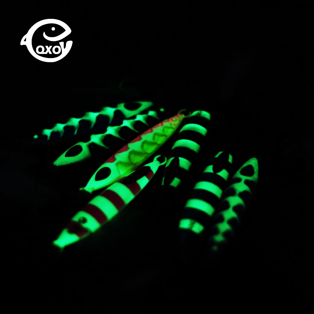 

QXO Luminous Hard Lure Goods For Fishing Jig Metal Squid Wobbler Minnow Winter Sea Ice Fishing Lead Micro Duck Spinner bait
