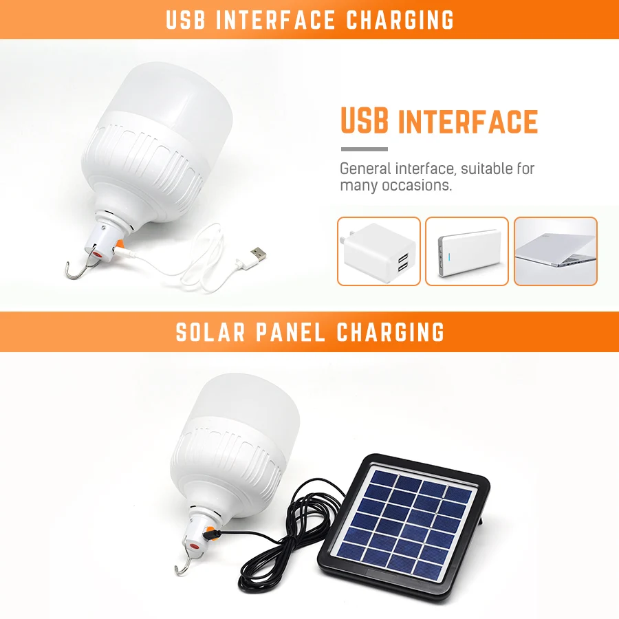 DC5-6V USB Светодиодная лампа на солнечных батареях Солнечная зарядка через usb двухцелевая лампа для кемпинга и приключений бытовые аварийные лампы