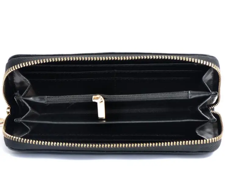 100%Genuine Leather PINK Floral Women Wallets Red Large Zipper Long Wallet Flower Phone Pouch Female Purses | Багаж и сумки